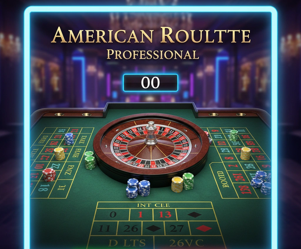 Amerikanisches Roulette mit doppelter Null und Einsatzbereich