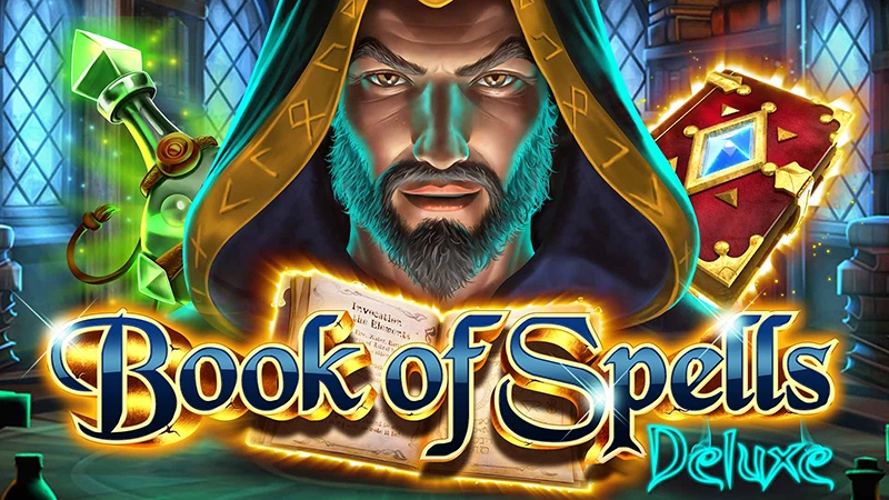 Book of Spells Deluxe magical book slot
