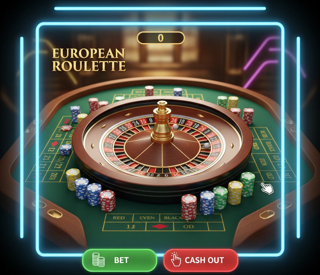 European Roulette Rad und Tisch-Layout