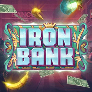 Iron Bank vault-themed slot with security and money