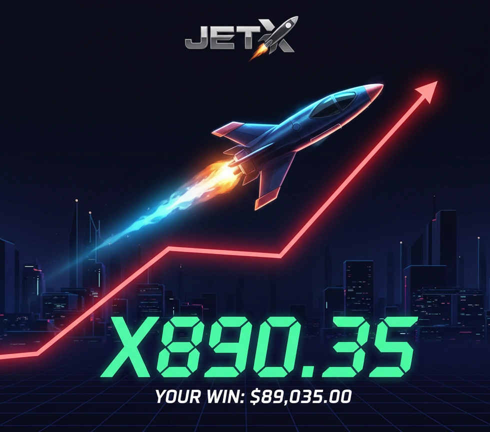 JetX Crash-Spiel Flugzeug-Multiplikator-Rakete