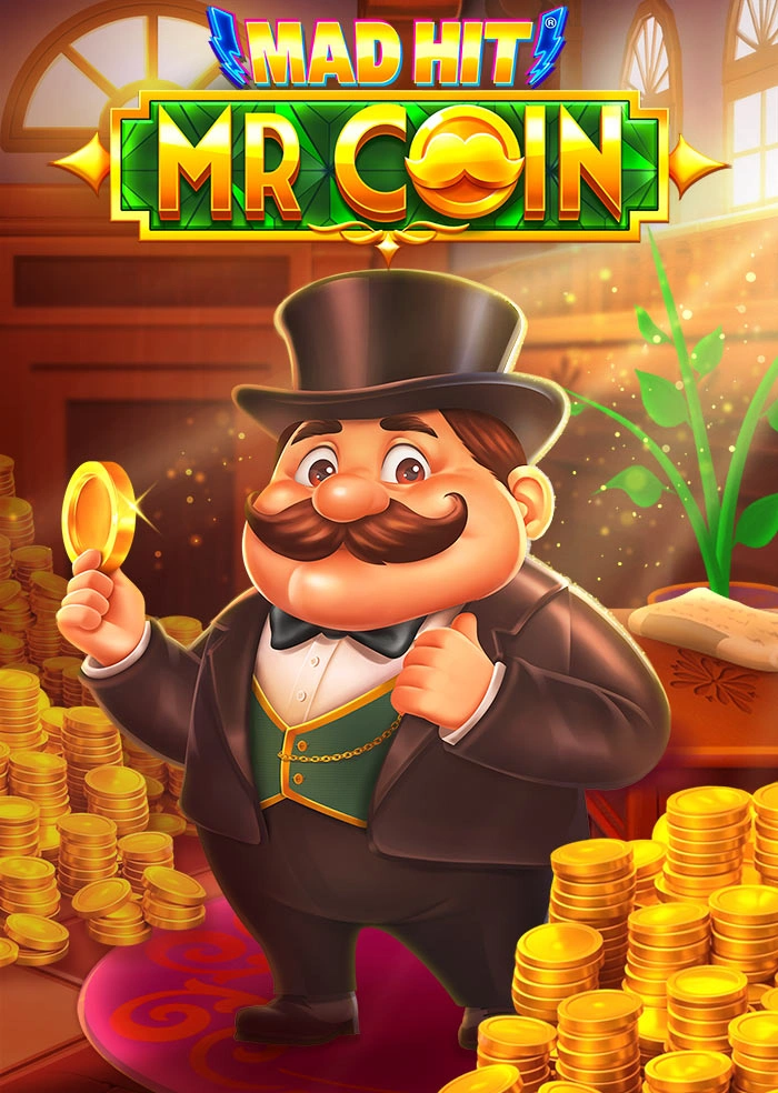 Mr Coin slot machine retro coin pusher theme