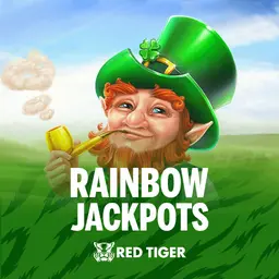 Rainbow Jackpots Irish-themed slot with leprechauns and rainbows